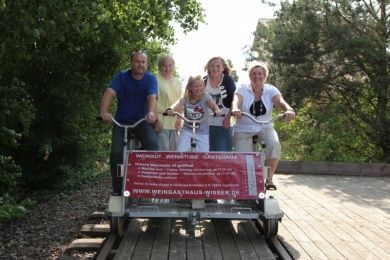 Südpfalz-Draisinenbahn zwischen Bornheim und Westheim