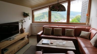 Ferienwohnung Glockenblume im Landhaus Mosel    mit Traumblick ins Moseltal -  2 Doppelzimmer-jedes mit eigener Du/WC