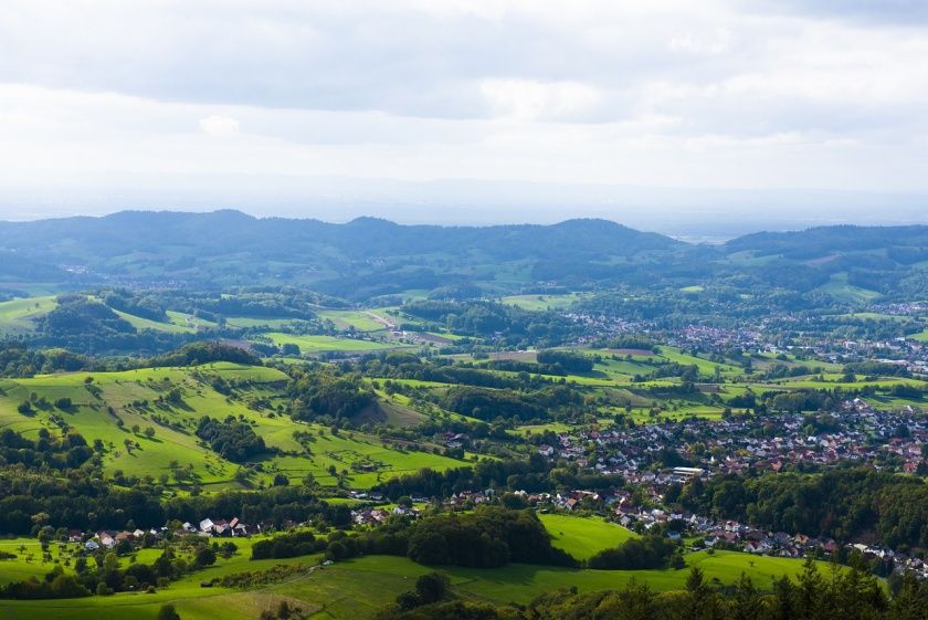 Blick über die Landschaft