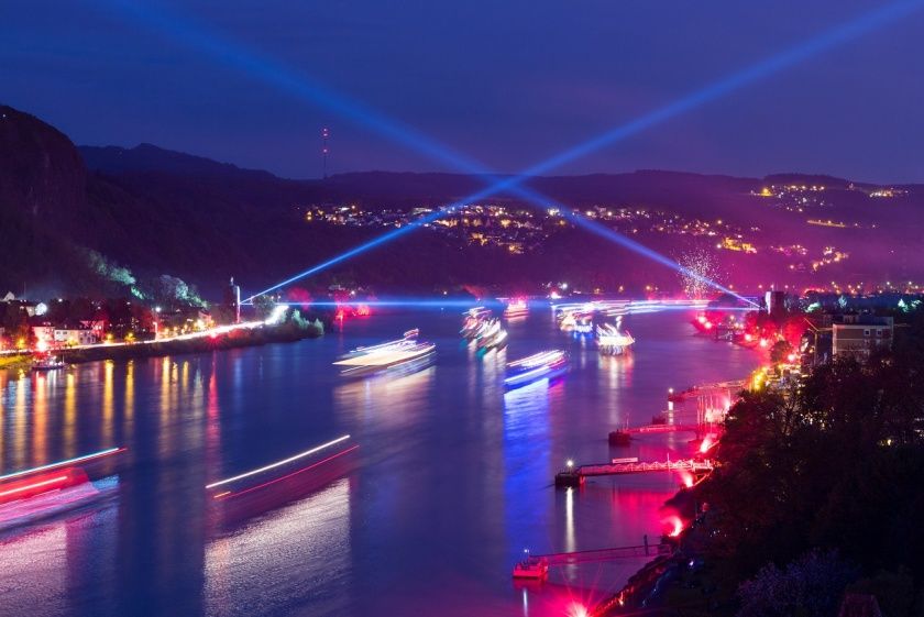 Rhein in Flammen in Remagen