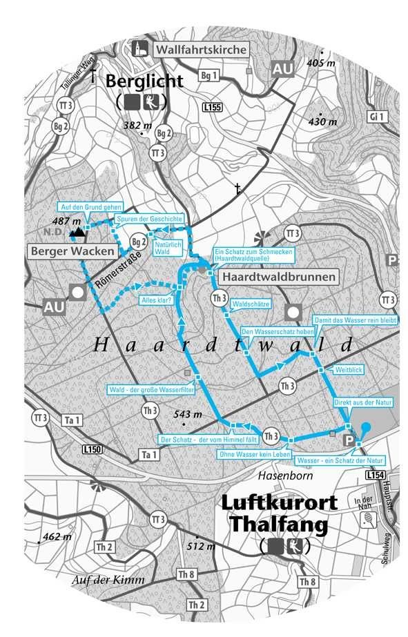 Mineralwasser Lehr- und Erlebnispfad - Wasserspuren im Haardtwald